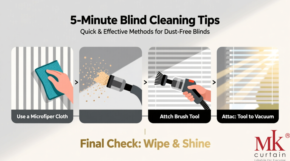 5 Minutes Tips to Clean Up Your Blinds